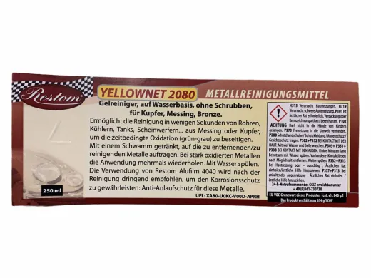 Buntmetallreiniger - Restom®Yellownet 2080