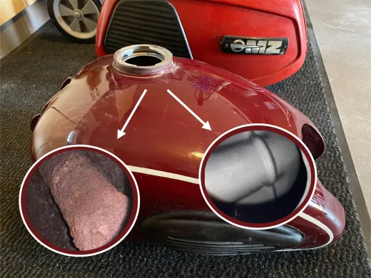 Tankversiegelung 3 in 1 Set - Tank entfetten, entrosten und versiegeln